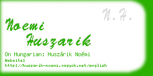 noemi huszarik business card