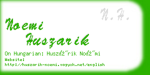 noemi huszarik business card